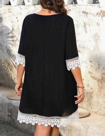 Rochie mini Shein Curve+, negru