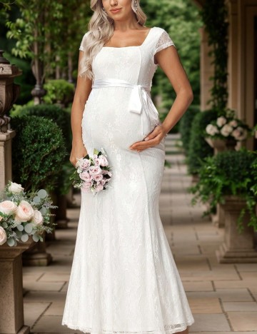 Rochie maxi Shein, alb
