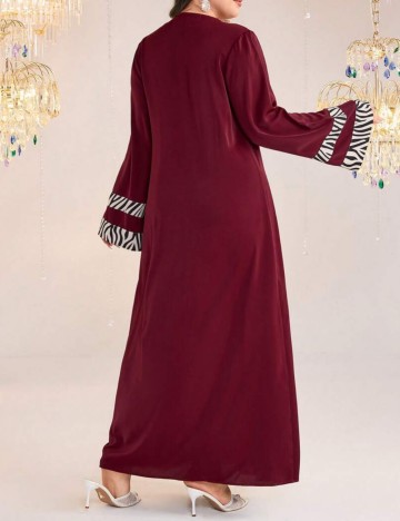 Rochie maxi Shein Curve+, mix culori