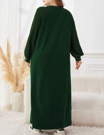 Rochie maxi Shein Curve+, verde