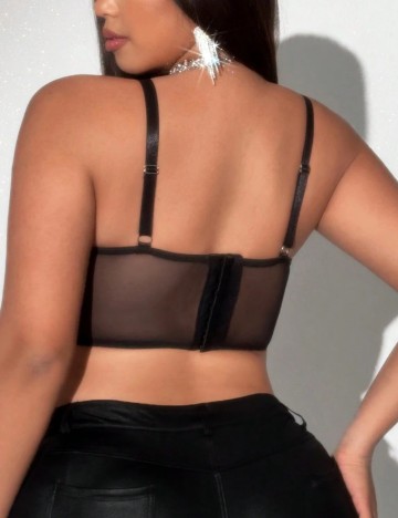 Top Shein Curve+, negru