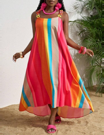 Rochie midi Shein, mix culori
