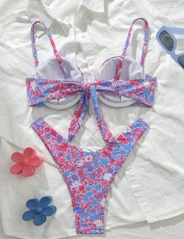 Costum de baie Shein, mix culori