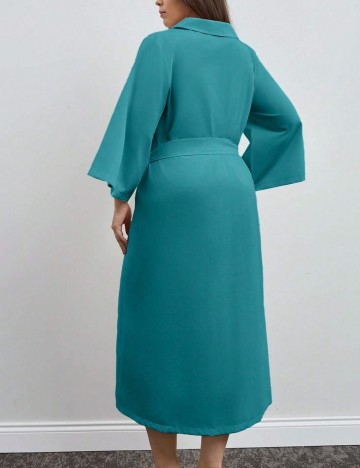 Rochie midi Shein Curve+, verde