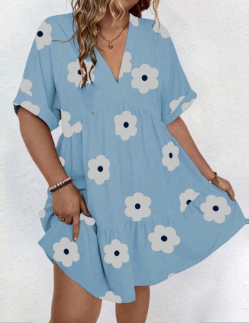 Rochie mini Shein Curve+, albastru