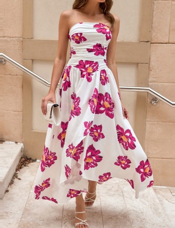 Rochie midi Shein, floral print