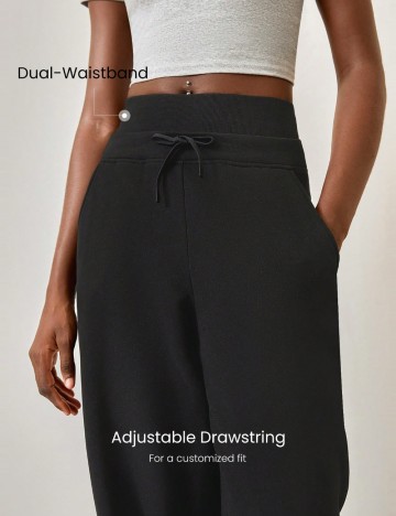 Pantaloni GLOWMODE by Shein, negru