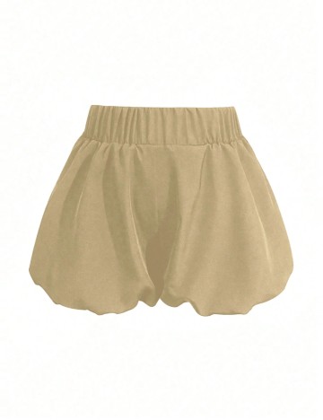 Pantaloni scurți Shein Curve+, bej