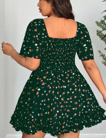 Rochie mini Shein Curve+, verde