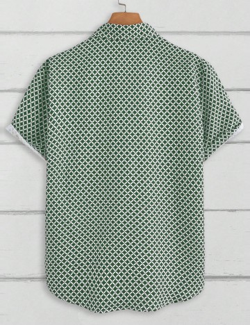 Cămașă cu mânecă scurtă MANFINITY by Shein, verde