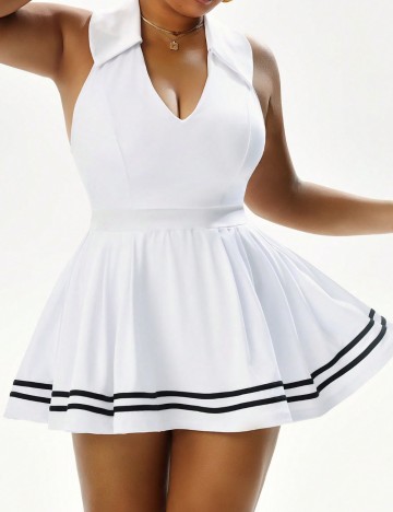 Rochie mini Shein Curve+, alb
