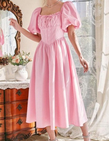 Rochie midi Shein, roz