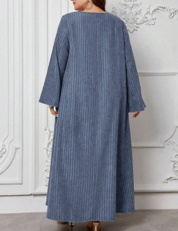 Rochie maxi Shein Curve+, albastru