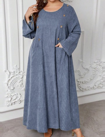 Rochie maxi Shein Curve+, albastru