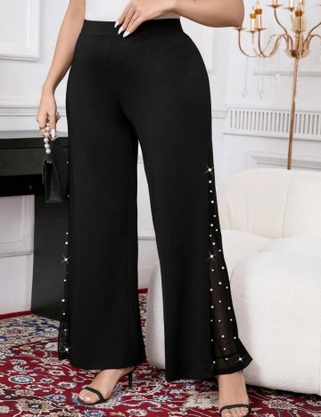 Pantaloni Shein Curve+, negru