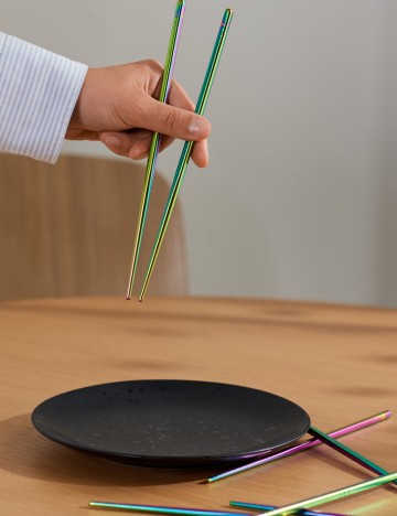 Set bețișoare chinezești Sinsay, auriu