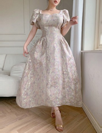 Rochie maxi Shein, mix culori