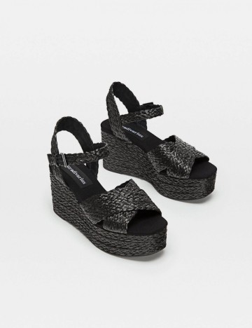 Sandale Stradivarius, negru