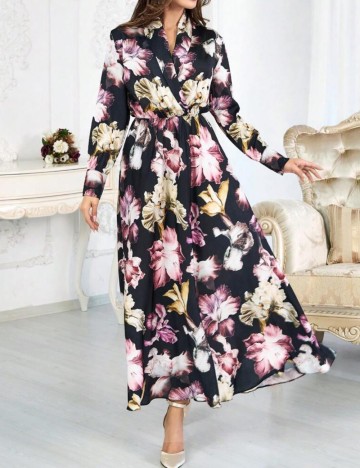 Rochie maxi Shein, mix culori