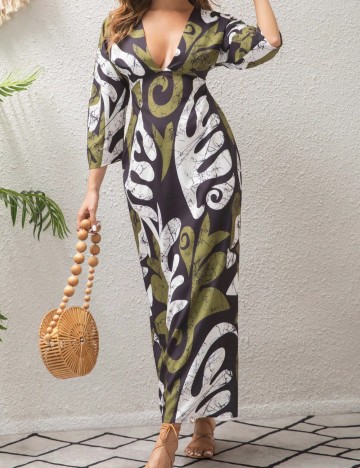 Rochie maxi Shein, mix culori