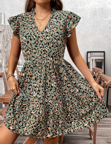 Rochie mini Shein Curve+, mix culori