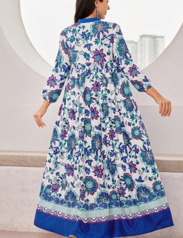 Rochie maxi Shein, mix culori