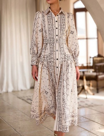 Rochie midi Shein, crem
