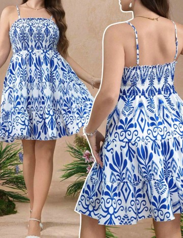Rochie mini Shein Curve+, mix culori