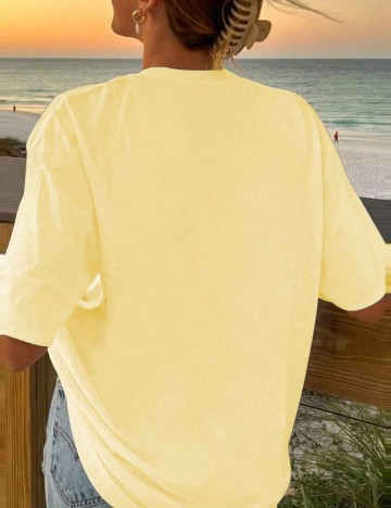 Tricou Shein, galben