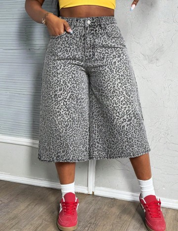 Jeans 3/4 Shein, gri