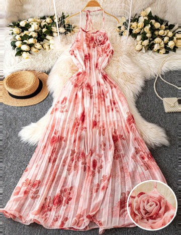 Rochie maxi Shein, roz