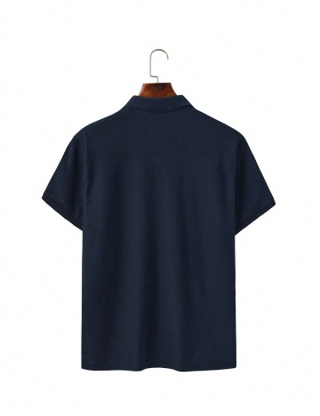 Tricou MANFINITY by Shein, albastru