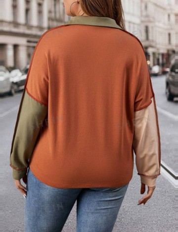 Bluză Shein Curve+, mix culori