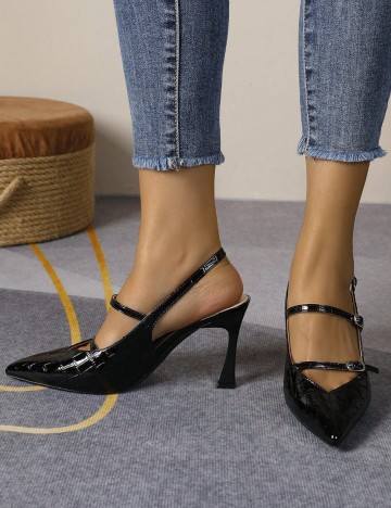 Pantofi cu toc Shein, negru