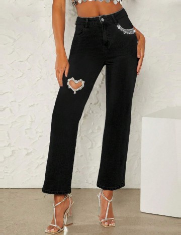 Jeans Shein, negru