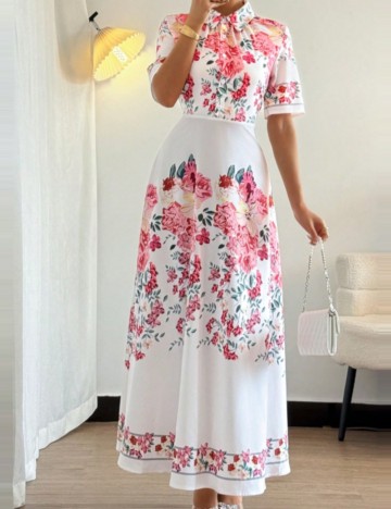 Rochie maxi Shein, mix culori