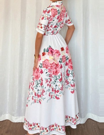 Rochie maxi Shein, mix culori