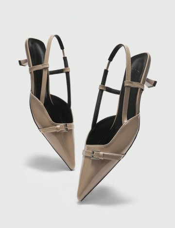 Pantofi cu toc Shein, bej