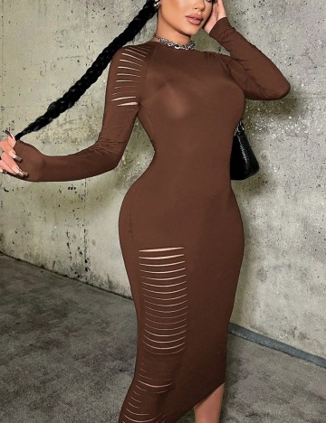 Rochie midi Shein, maro