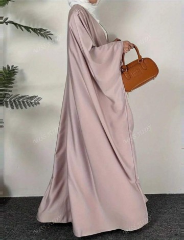 Cardigan lung Shein Curve+, roz