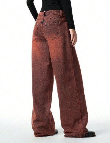 Jeans Shein, cărămiziu