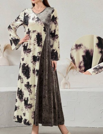 Rochie maxi Shein, mix culori