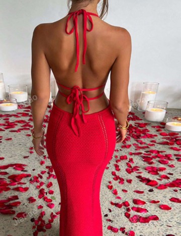 Rochie maxi Shein, roșu