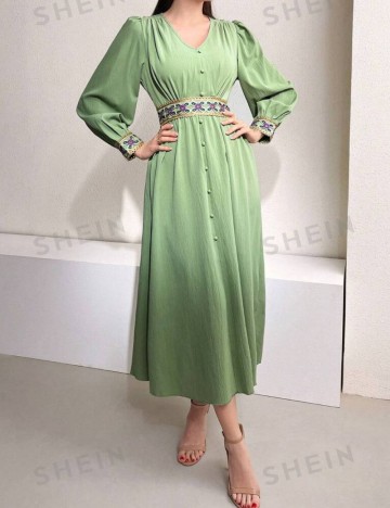 Rochie midi Shein, verde