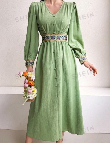 Rochie midi Shein, verde