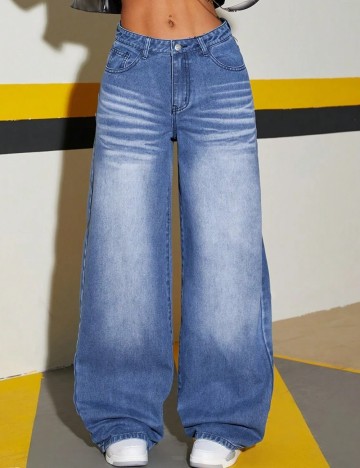 Jeans Shein, albastru