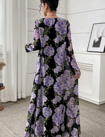 Rochie maxi Shein, mix culori