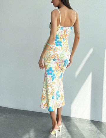 Rochie midi Shein, mix culori