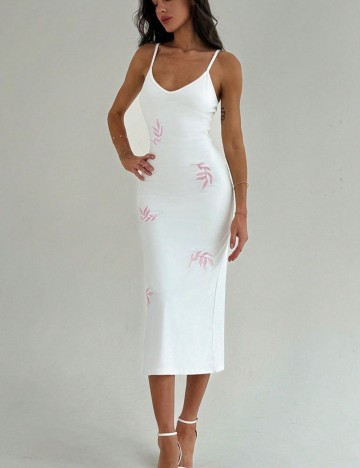 Rochie midi Shein, alb
