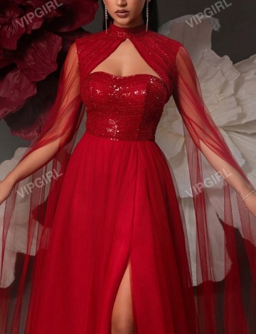 Rochie de ocazie Shein, roșu